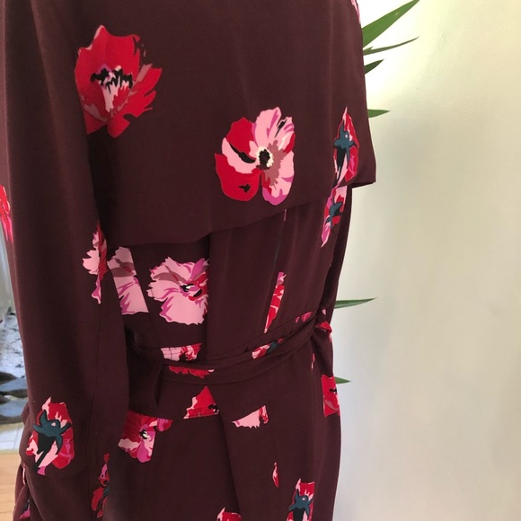 500 LIGHT FLORAL TRENCH COAT - Picture 4 of 7